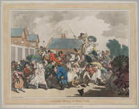 KG 16426
<br/>
A sudden squall in Hyde Park
<br/>
<em>Rowlandson, Thomas (1756-1827)</em>